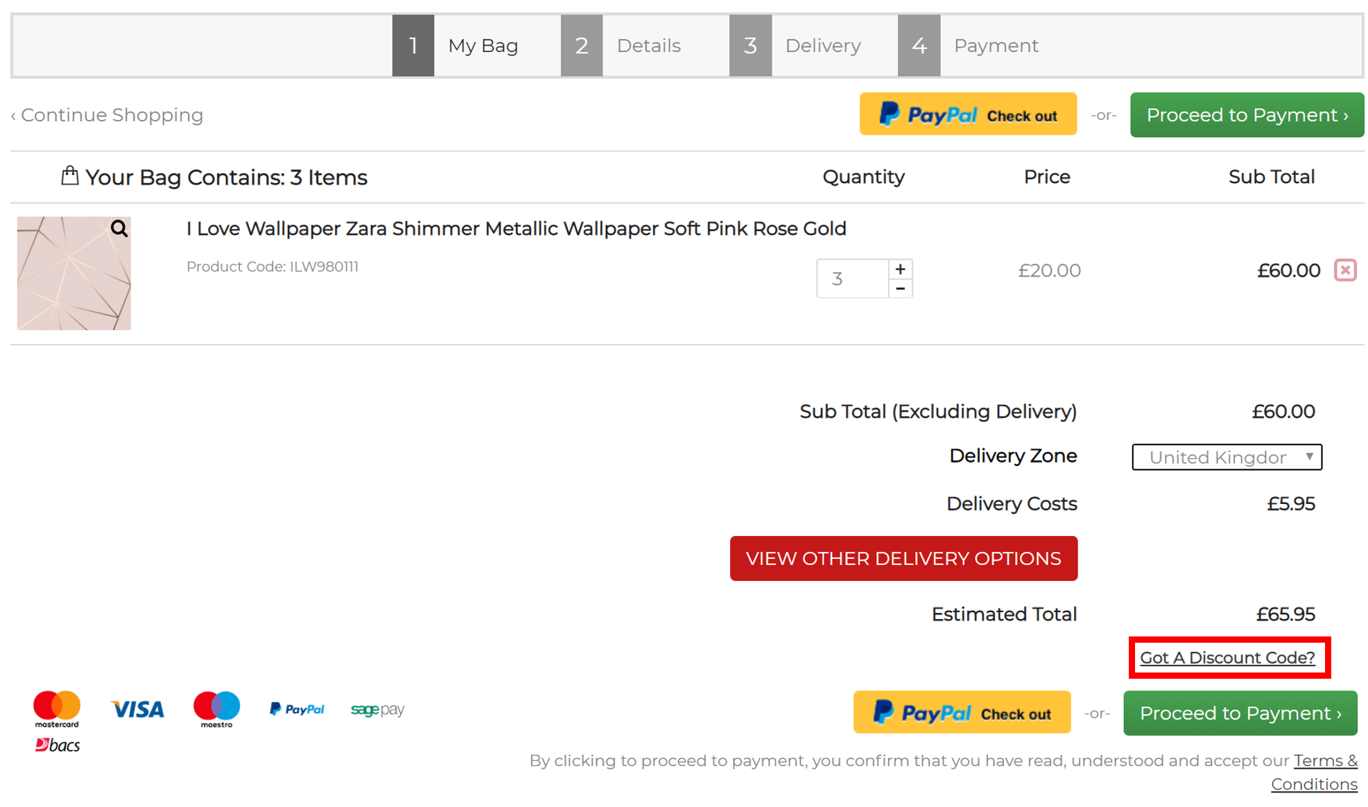 How do I use my promo/voucher code? I Love Wallpaper